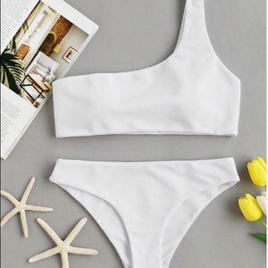 Shein one shoulder bikini bathing suit
